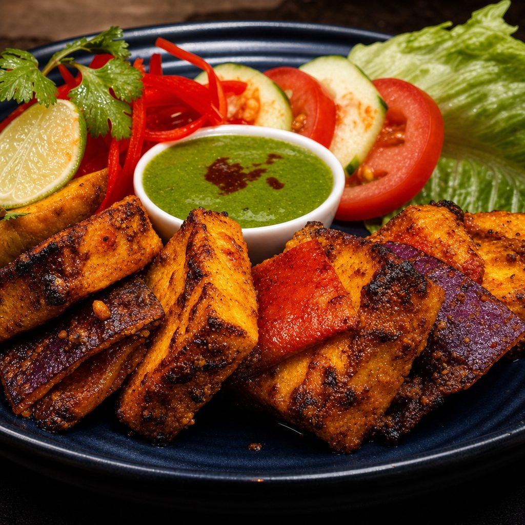 Special Zafrani Paneer Tikka.